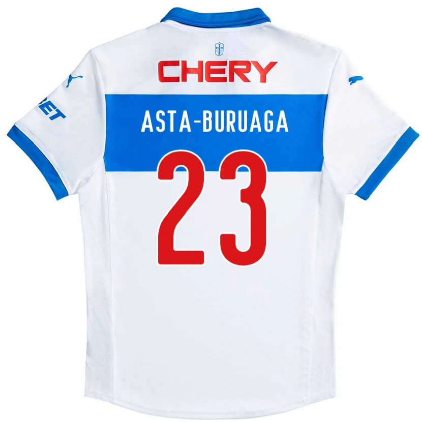 Danxen Hombre Camiseta Tomás Asta-Buruaga #23 Azul Real Blanco 1ª Equipación 2025/26 La Camisa