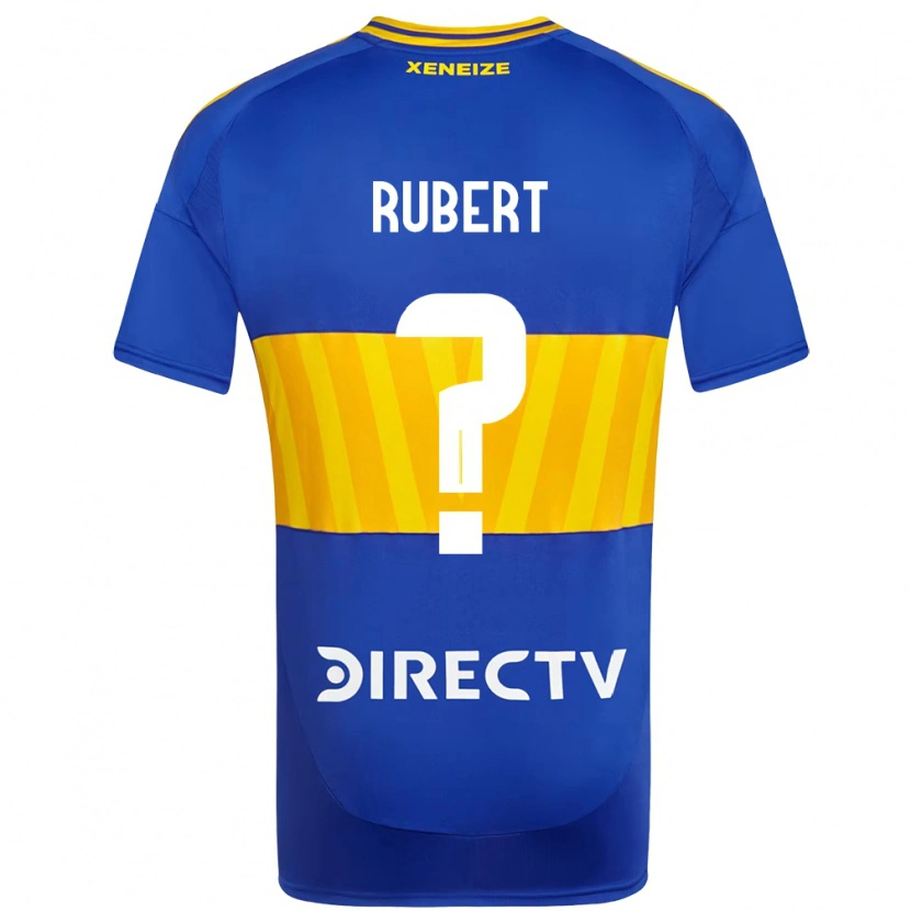 Danxen Hombre Camiseta Gonzalo Rubert #0 Azul Real Amarillo 1ª Equipación 2025/26 La Camisa