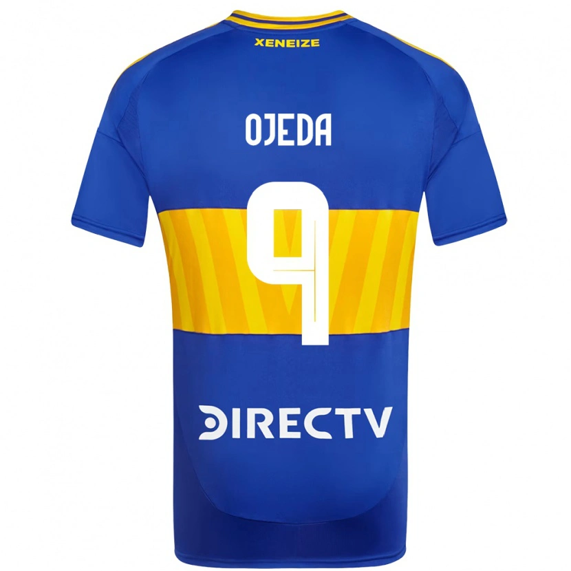 Danxen Hombre Camiseta Andrea Ojeda #9 Azul Real Amarillo 1ª Equipación 2025/26 La Camisa