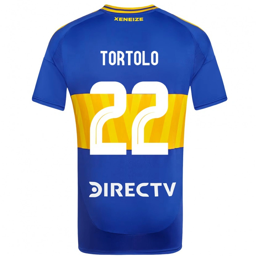 Danxen Hombre Camiseta Dulce Tortolo #22 Azul Real Amarillo 1ª Equipación 2025/26 La Camisa