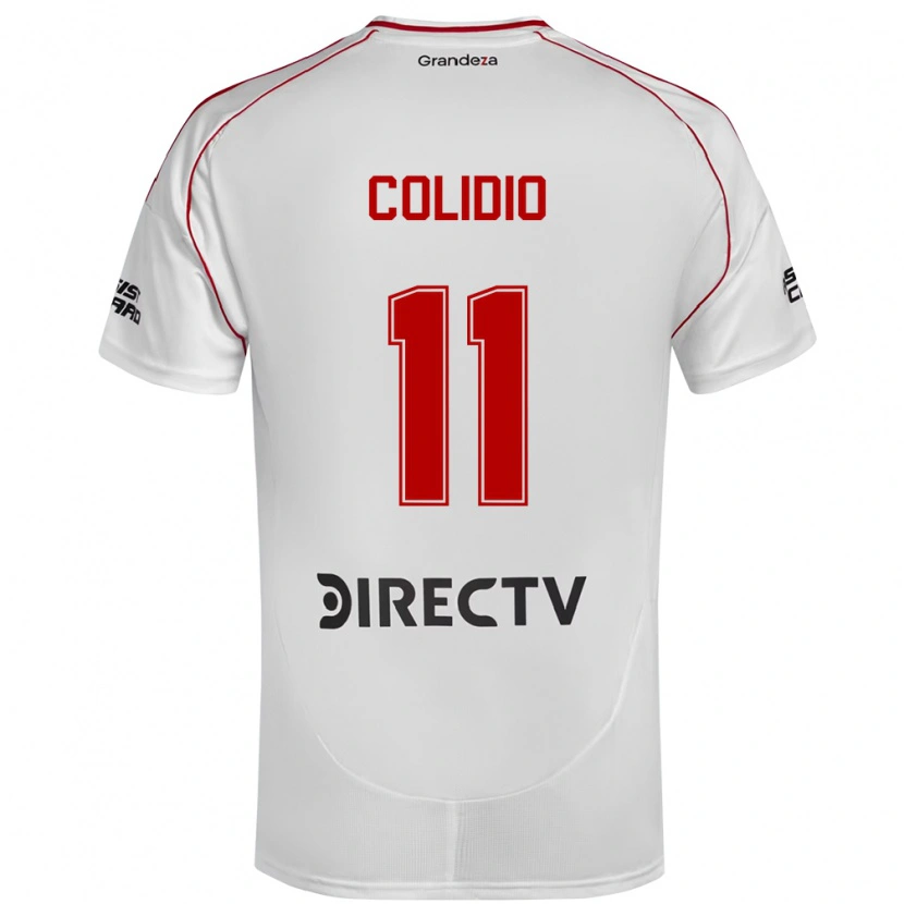 Danxen Hombre Camiseta Facundo Colidio #11 Blanco Rojo 1ª Equipación 2025/26 La Camisa