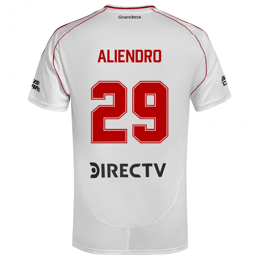 Danxen Hombre Camiseta Rodrigo Aliendro #29 Blanco Rojo 1ª Equipación 2025/26 La Camisa