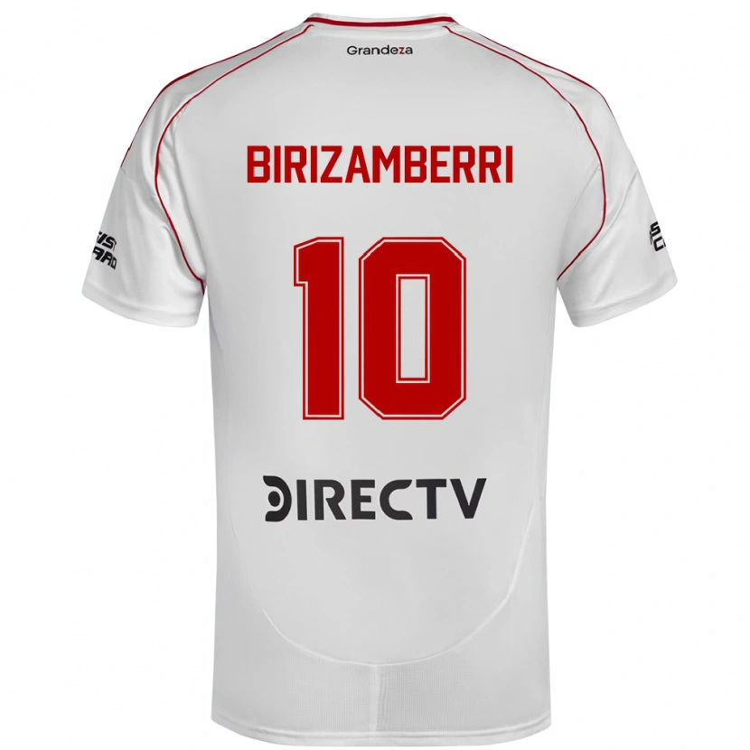 Danxen Hombre Camiseta María Carolina Birizamberri Rivero #10 Blanco Rojo 1ª Equipación 2025/26 La Camisa