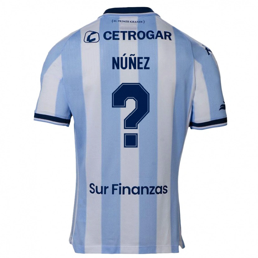 Danxen Hombre Camiseta Máximo Núñez #0 Azul Celeste 1ª Equipación 2025/26 La Camisa