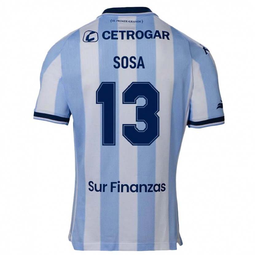 Danxen Hombre Camiseta Santiago Sosa #13 Azul Celeste 1ª Equipación 2025/26 La Camisa