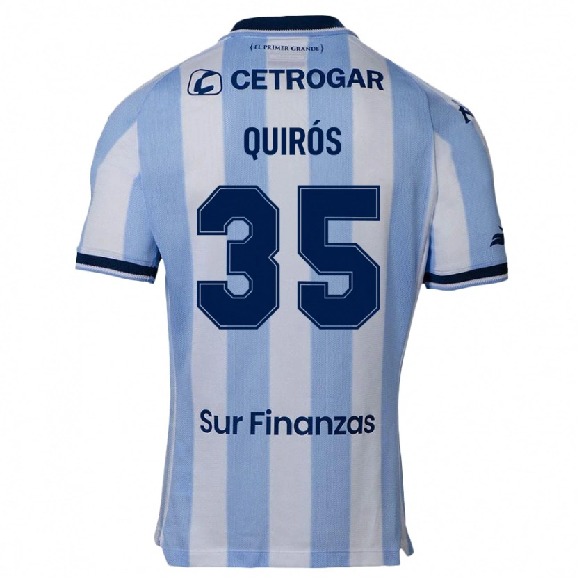 Danxen Hombre Camiseta Santiago Quirós #35 Azul Celeste 1ª Equipación 2025/26 La Camisa