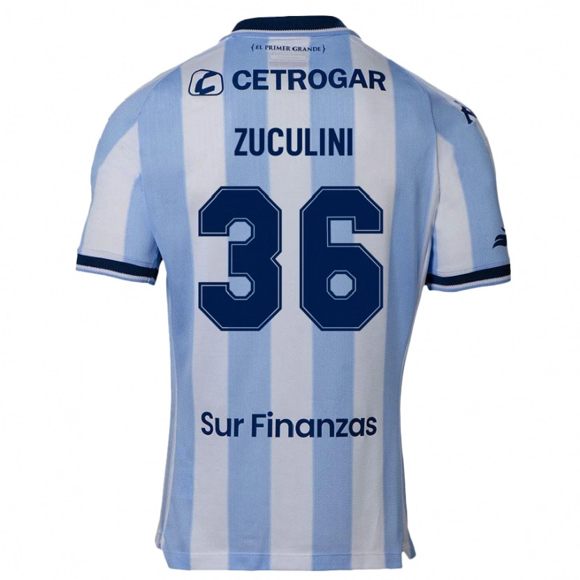 Danxen Hombre Camiseta Bruno Zuculini #36 Azul Celeste 1ª Equipación 2025/26 La Camisa