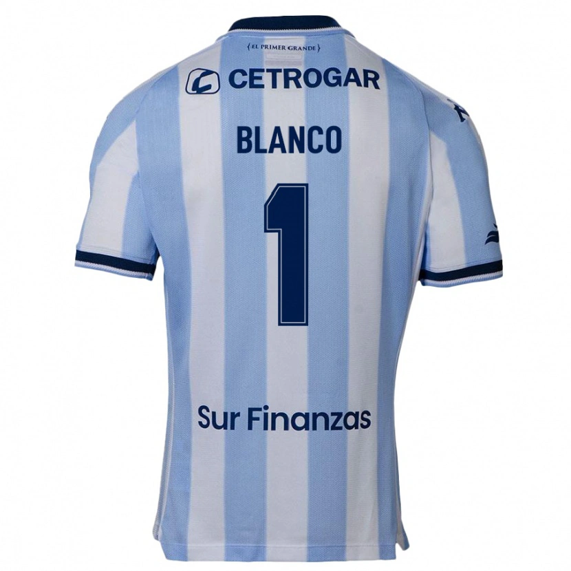 Danxen Hombre Camiseta Julieta Blanco #1 Azul Celeste 1ª Equipación 2025/26 La Camisa