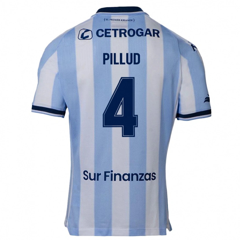 Danxen Hombre Camiseta Ivan Pillud #4 Azul Celeste 1ª Equipación 2025/26 La Camisa