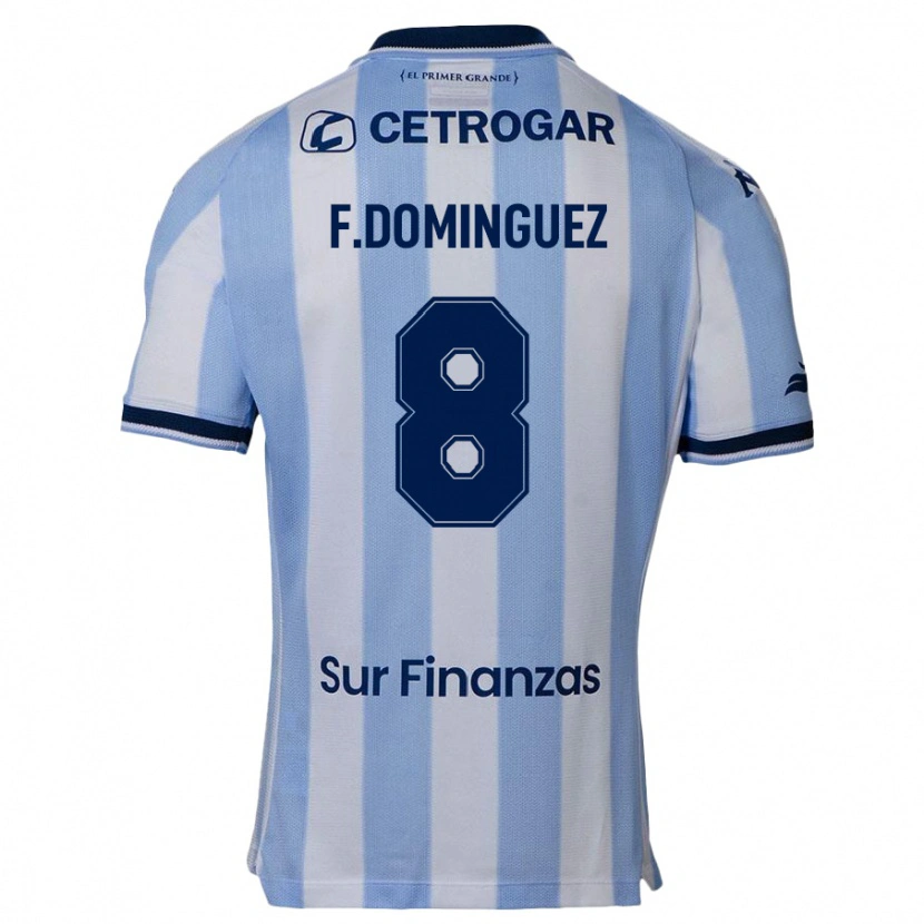 Danxen Hombre Camiseta Fabricio Dominguez #8 Azul Celeste 1ª Equipación 2025/26 La Camisa