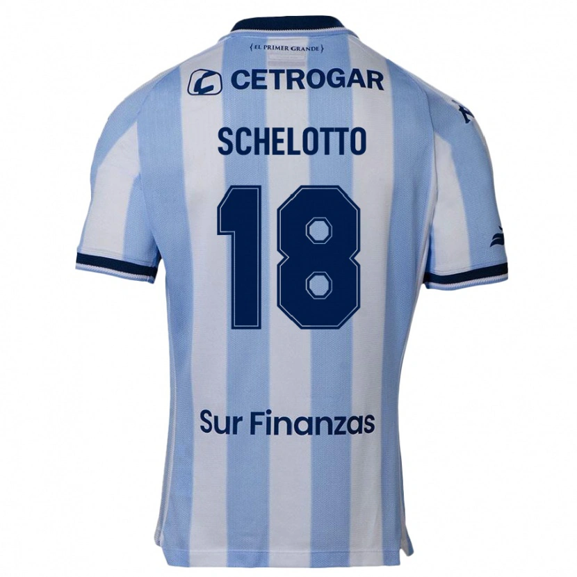 Danxen Hombre Camiseta Ezequiel Schelotto #18 Azul Celeste 1ª Equipación 2025/26 La Camisa