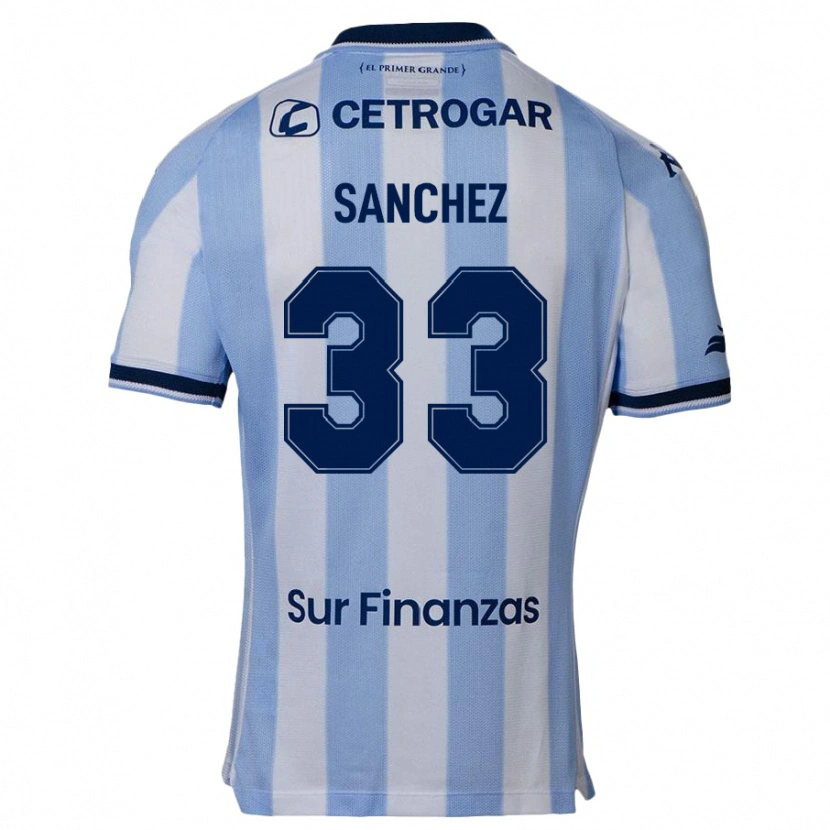 Danxen Hombre Camiseta Sergio Sanchez #33 Azul Celeste 1ª Equipación 2025/26 La Camisa