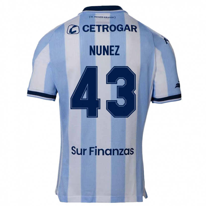 Danxen Hombre Camiseta Lucas Nunez #43 Azul Celeste 1ª Equipación 2025/26 La Camisa