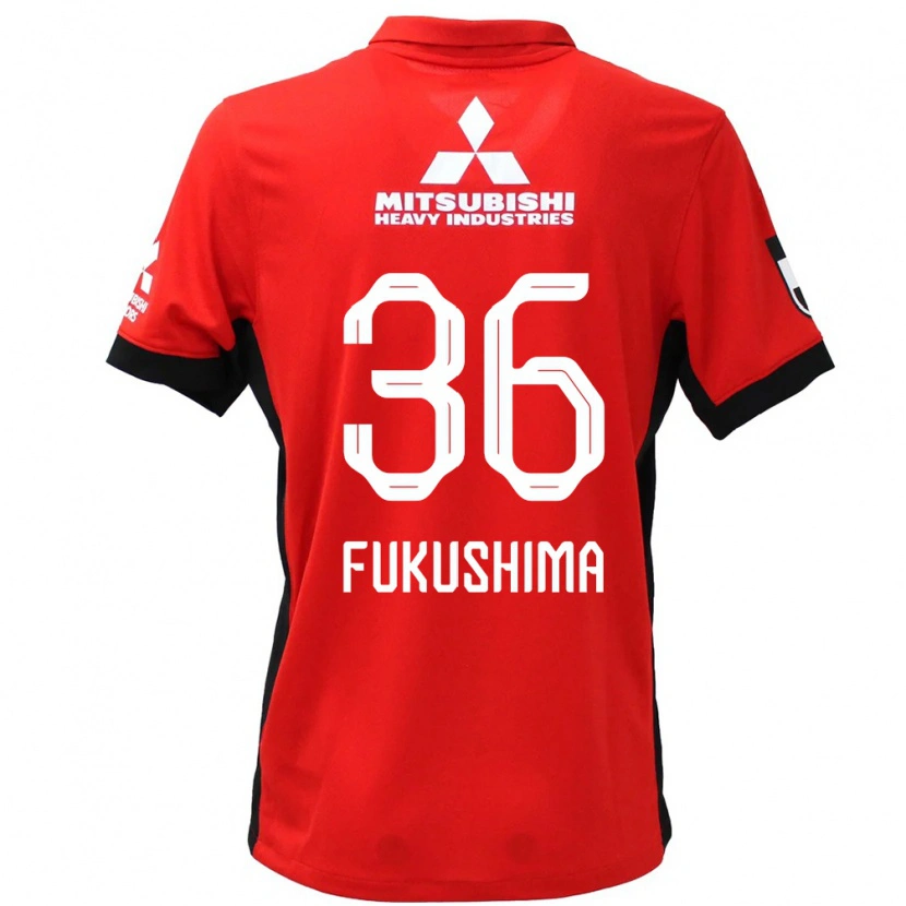 Danxen Hombre Camiseta Ryuya Fukushima #36 Blanco Negro 1ª Equipación 2025/26 La Camisa