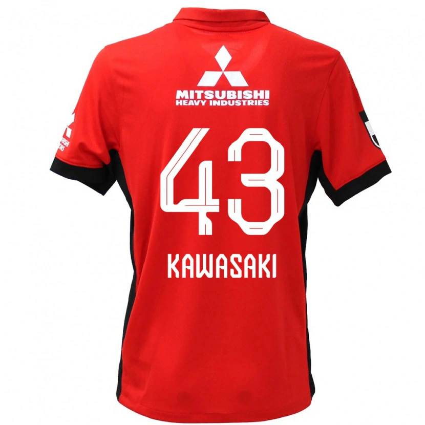 Danxen Hombre Camiseta Atsushi Kawasaki #43 Blanco Negro 1ª Equipación 2025/26 La Camisa