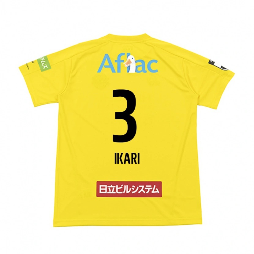 Danxen Hombre Camiseta Tetta Ikari #3 Negro Amarillo 1ª Equipación 2025/26 La Camisa