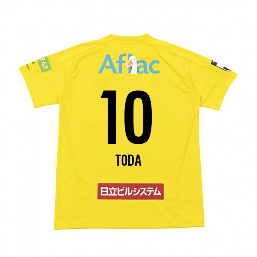 Danxen Hombre Camiseta Masato Toda #10 Negro Amarillo 1ª Equipación 2025/26 La Camisa