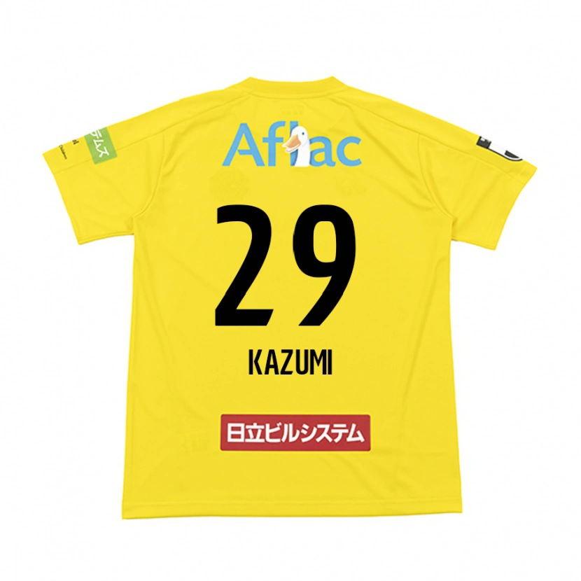 Danxen Hombre Camiseta Takuto Kazumi #29 Negro Amarillo 1ª Equipación 2025/26 La Camisa