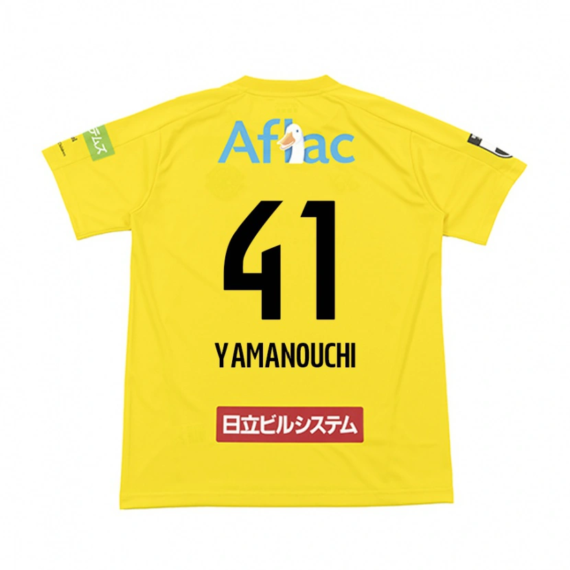 Danxen Hombre Camiseta Yusei Yamanouchi #41 Negro Amarillo 1ª Equipación 2025/26 La Camisa