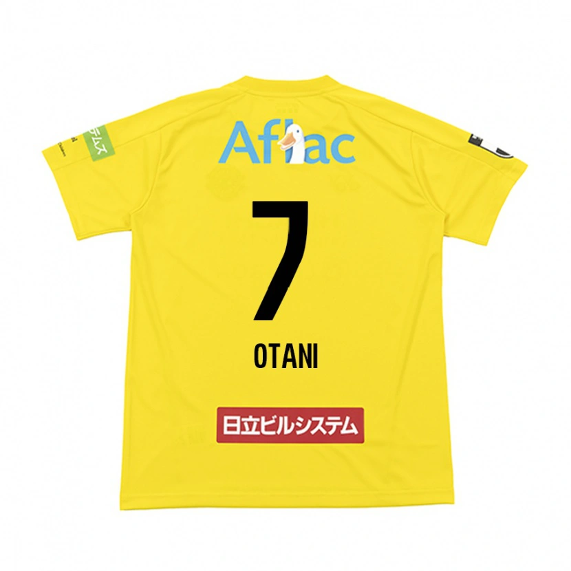 Danxen Hombre Camiseta Hidekazu Otani #7 Negro Amarillo 1ª Equipación 2025/26 La Camisa