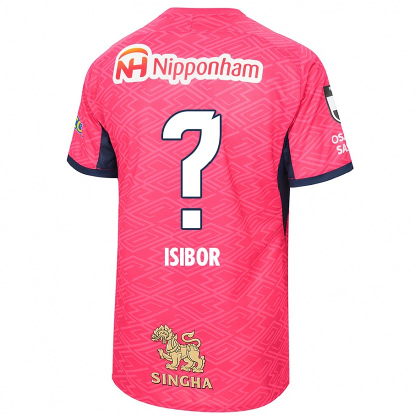 Danxen Hombre Camiseta Ken Isibor #0 Blanco Rosa Sakura 1ª Equipación 2025/26 La Camisa