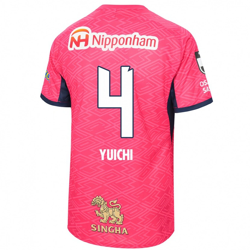 Danxen Hombre Camiseta Yuichi Hirano #4 Blanco Rosa Sakura 1ª Equipación 2025/26 La Camisa