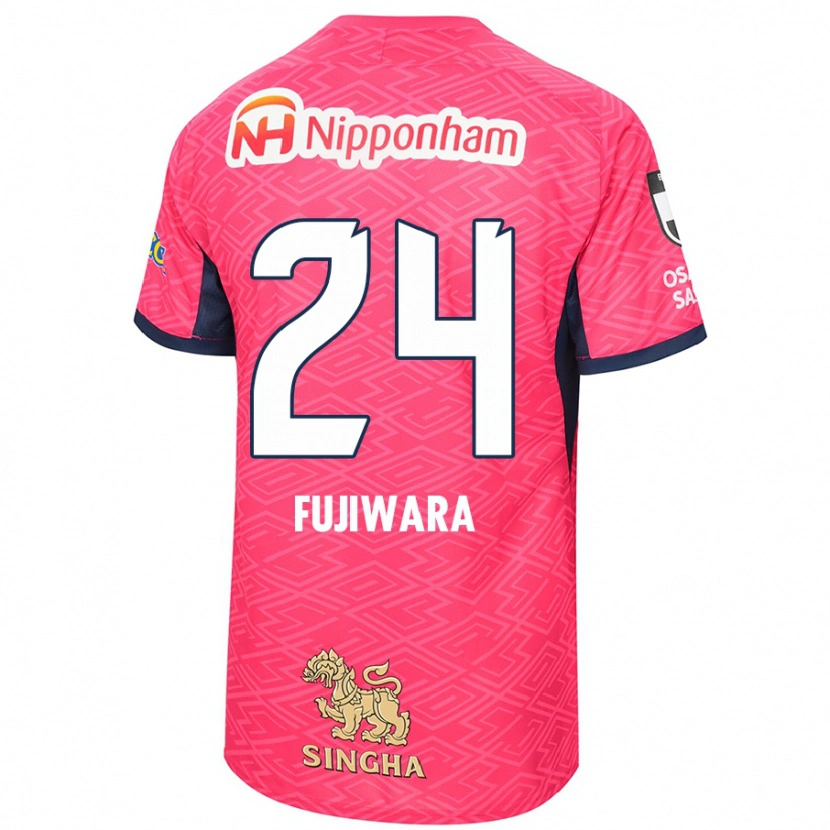 Danxen Hombre Camiseta Nodoka Fujiwara #24 Rosa Sakura Blanco 1ª Equipación 2025/26 La Camisa