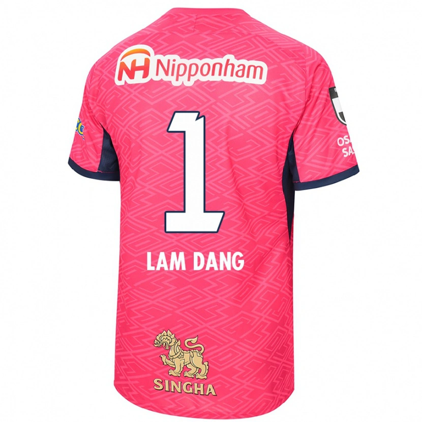 Danxen Hombre Camiseta Van Lam Dang #1 Blanco Rosa Sakura 1ª Equipación 2025/26 La Camisa