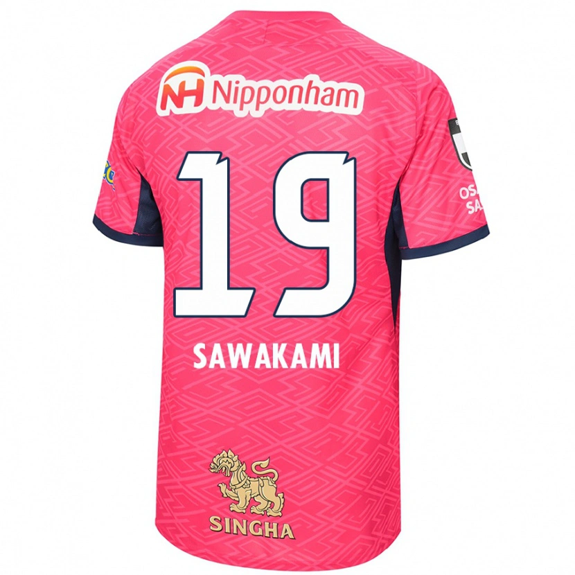 Danxen Hombre Camiseta Ryuji Sawakami #19 Blanco Rosa Sakura 1ª Equipación 2025/26 La Camisa