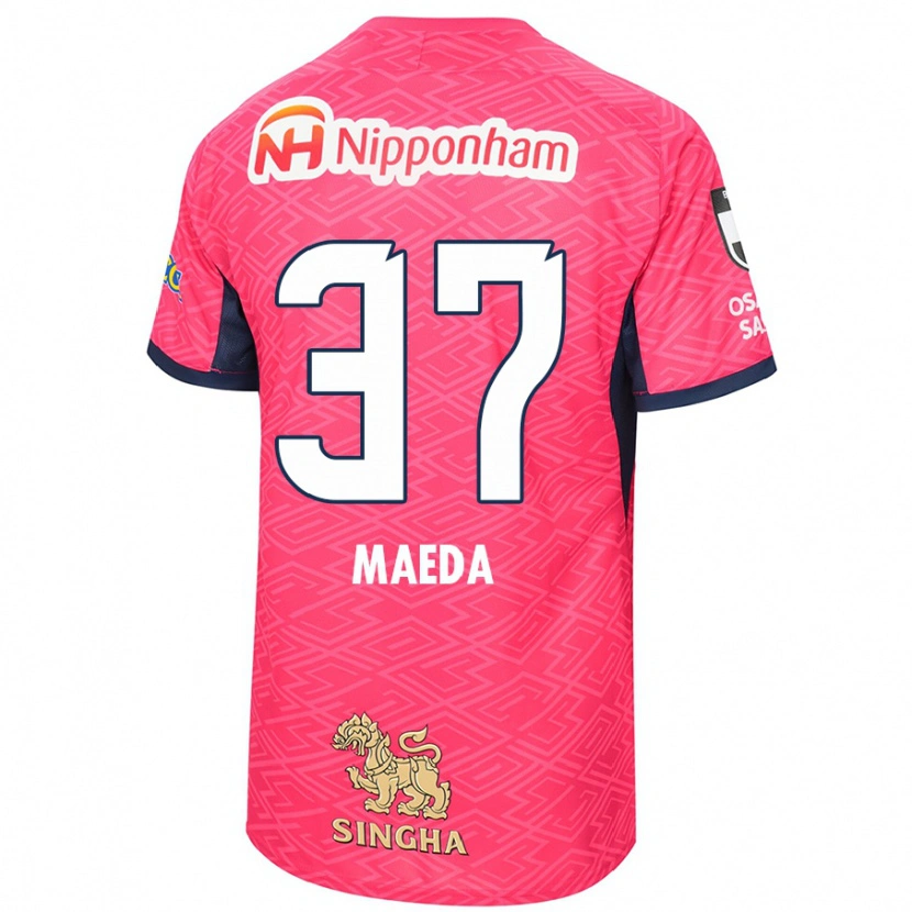 Danxen Hombre Camiseta Ryudai Maeda #37 Blanco Rosa Sakura 1ª Equipación 2025/26 La Camisa