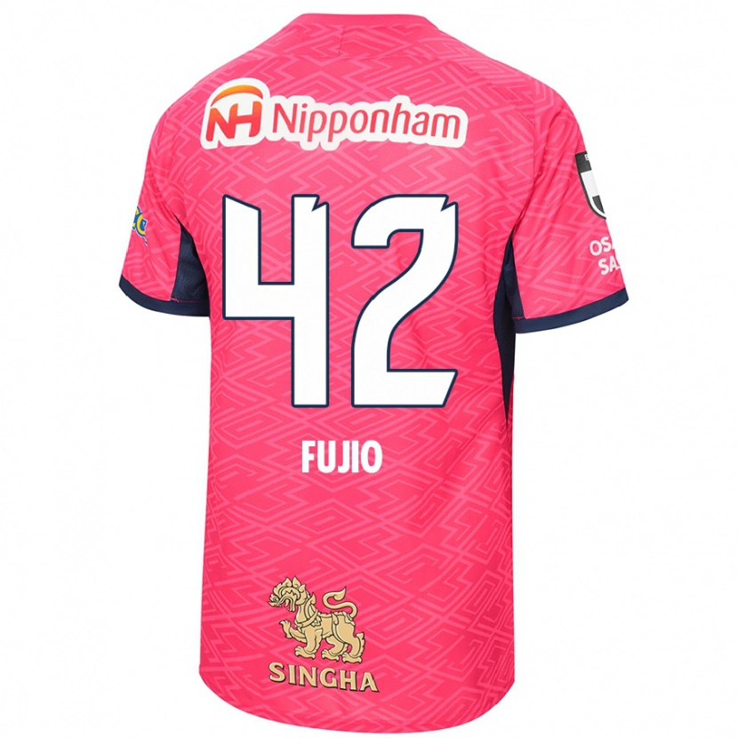 Danxen Hombre Camiseta Shota Fujio #42 Blanco Rosa Sakura 1ª Equipación 2025/26 La Camisa