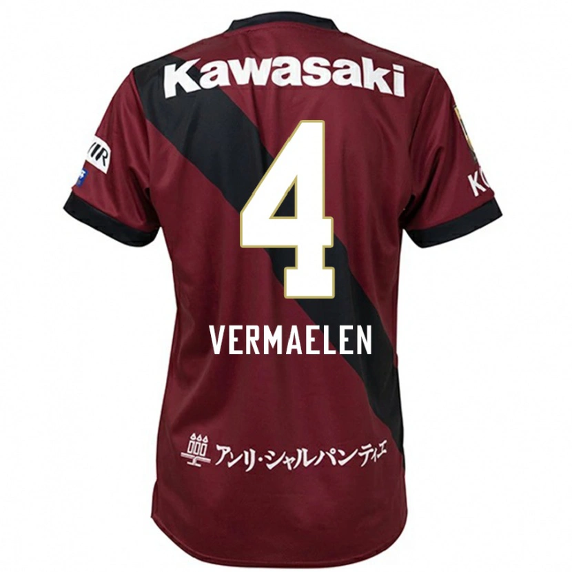 Danxen Hombre Camiseta Thomas Vermaelen #4 Blanco Negro 1ª Equipación 2025/26 La Camisa