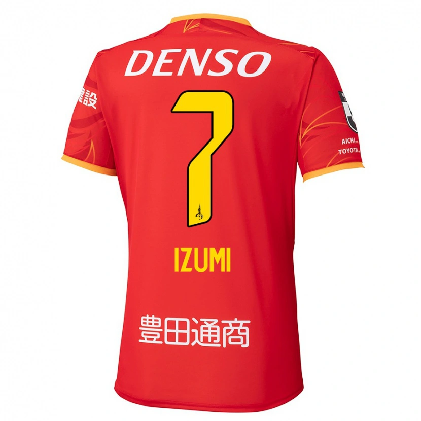Danxen Hombre Camiseta Ryuji Izumi #7 Blanco Rojo 1ª Equipación 2025/26 La Camisa