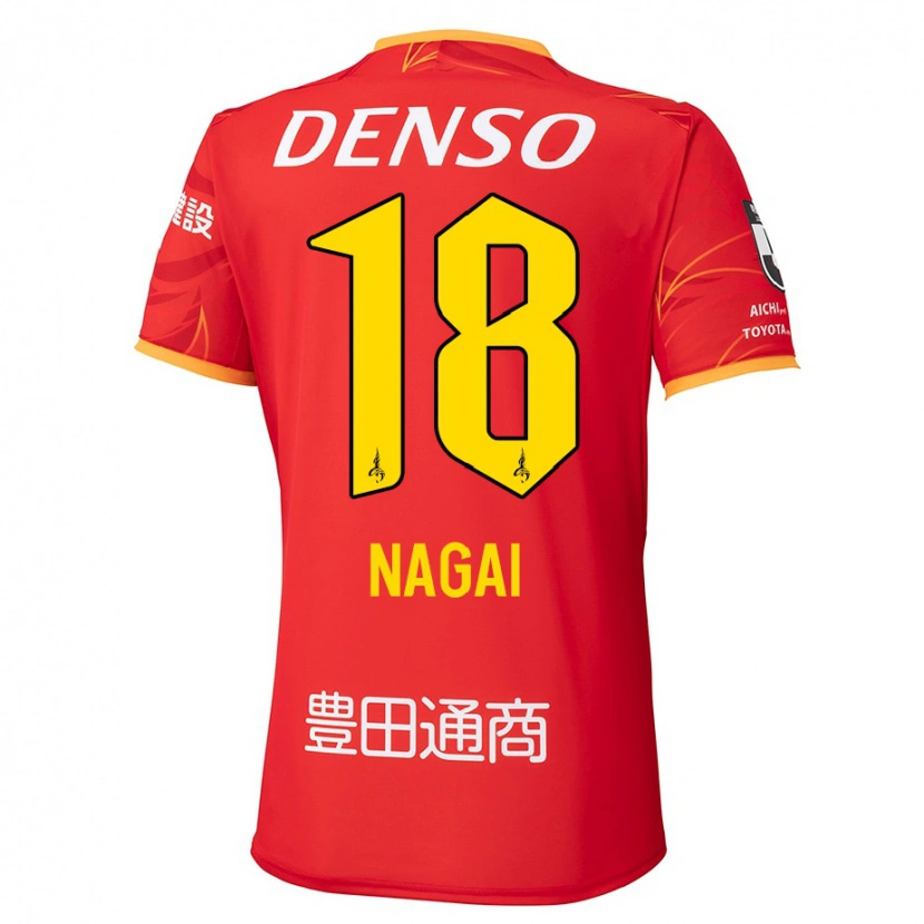 Danxen Hombre Camiseta Kensuke Nagai #18 Blanco Rojo 1ª Equipación 2025/26 La Camisa