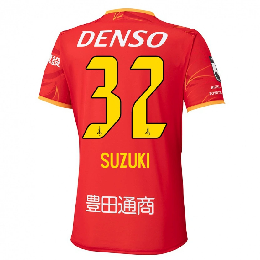 Danxen Hombre Camiseta Haruto Suzuki #32 Blanco Rojo 1ª Equipación 2025/26 La Camisa