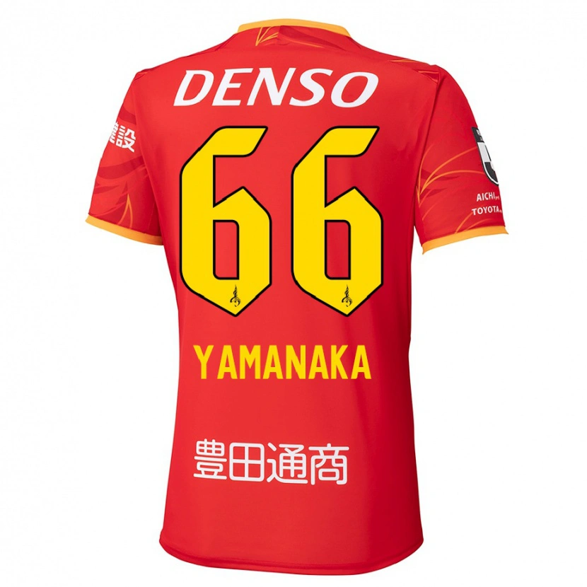 Danxen Hombre Camiseta Ryosuke Yamanaka #66 Blanco Rojo 1ª Equipación 2025/26 La Camisa