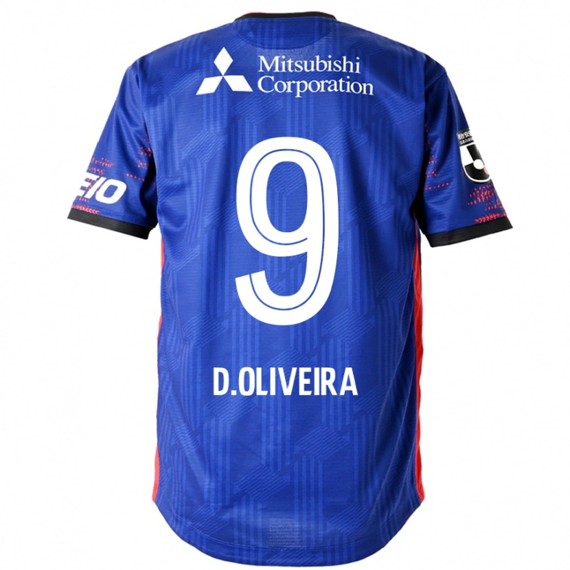 Danxen Hombre Camiseta Diego Oliveira #9 Azul Real Blanco 1ª Equipación 2025/26 La Camisa