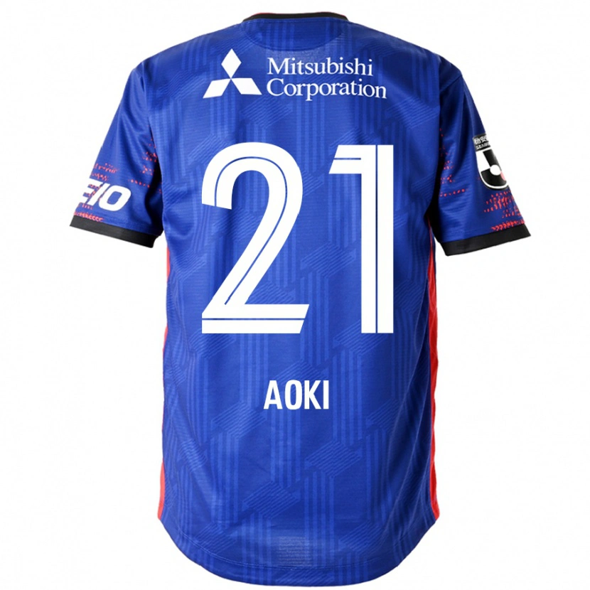 Danxen Hombre Camiseta Takuya Aoki #21 Azul Real Blanco 1ª Equipación 2025/26 La Camisa