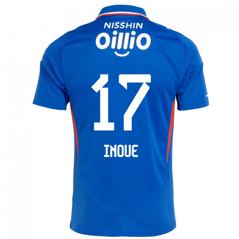 Danxen Hombre Camiseta Kenta Inoue #17 Azul Real Blanco 1ª Equipación 2025/26 La Camisa