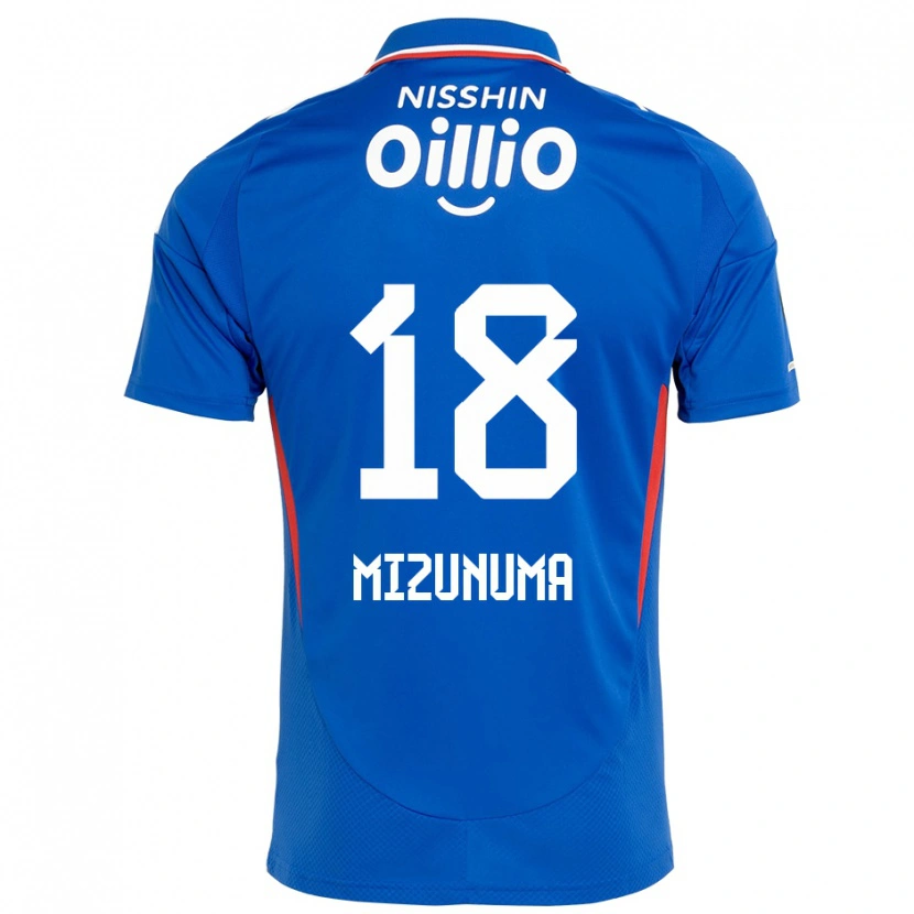 Danxen Hombre Camiseta Kota Mizunuma #18 Blanco Azul Real 1ª Equipación 2025/26 La Camisa
