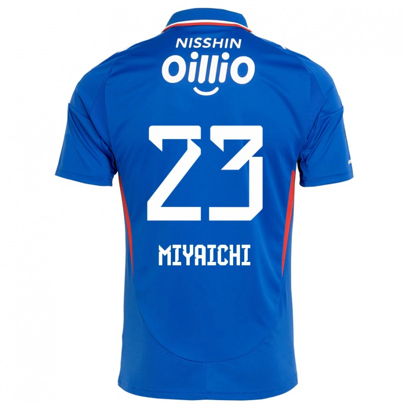 Danxen Hombre Camiseta Ryo Miyaichi #23 Blanco Azul Real 1ª Equipación 2025/26 La Camisa