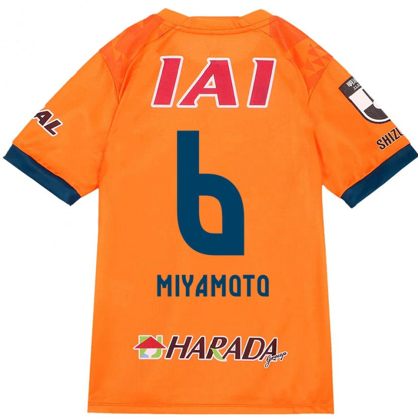 Danxen Hombre Camiseta Kota Miyamoto #6 Naranja Rojo 1ª Equipación 2025/26 La Camisa