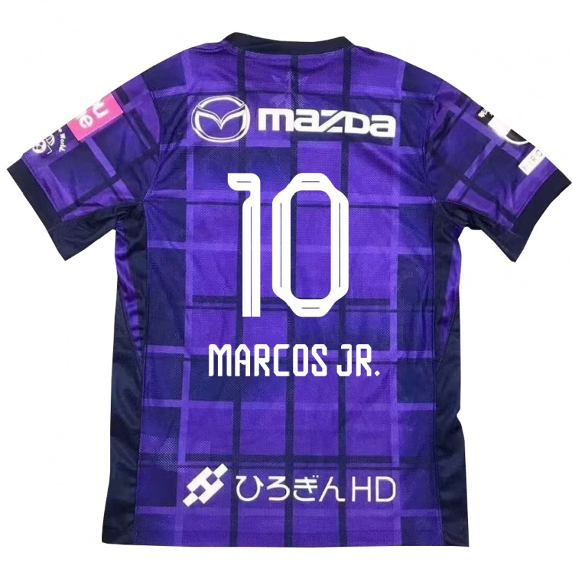 Danxen Hombre Camiseta Marcos Júnior #10 Blanco Naranja 1ª Equipación 2025/26 La Camisa