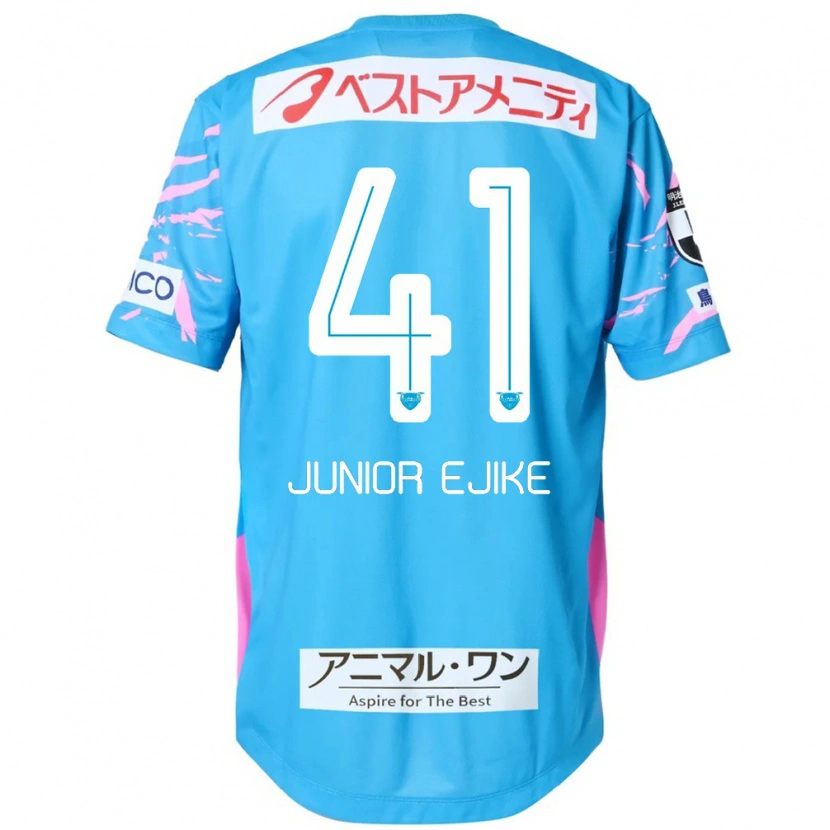Danxen Hombre Camiseta Ibuki Vincent Junior Ejike #41 Blanco Rosa 1ª Equipación 2025/26 La Camisa