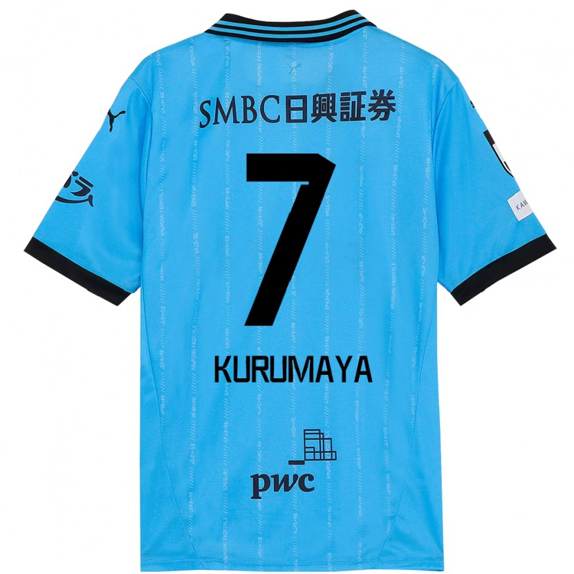 Danxen Hombre Camiseta Shintaro Kurumaya #7 Blanco Azul Celeste 1ª Equipación 2025/26 La Camisa