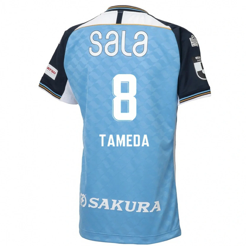 Danxen Hombre Camiseta Hirotaka Tameda #8 Blanco Negro 1ª Equipación 2025/26 La Camisa