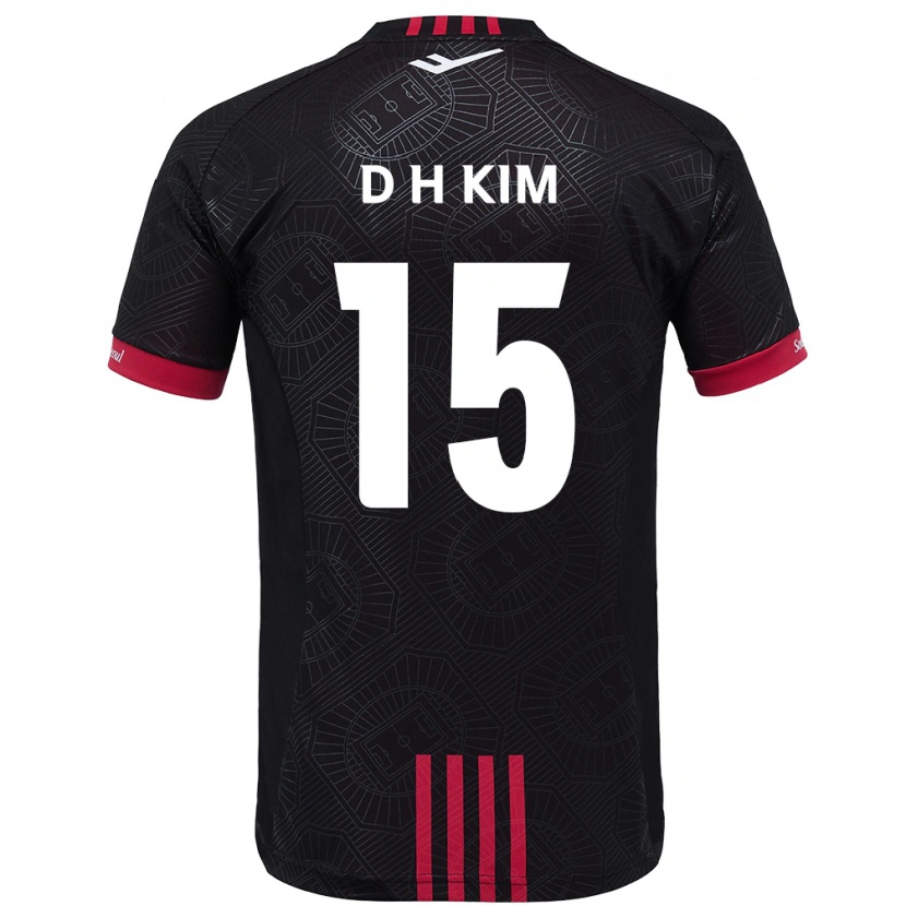 Danxen Hombre Camiseta Hyeon-Deok Kim #15 Blanco Negro 1ª Equipación 2025/26 La Camisa