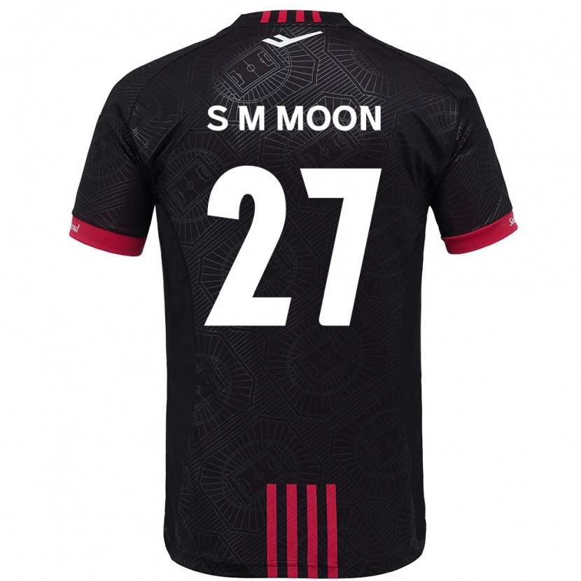 Danxen Hombre Camiseta Seon-Min Moon #27 Blanco Negro 1ª Equipación 2025/26 La Camisa