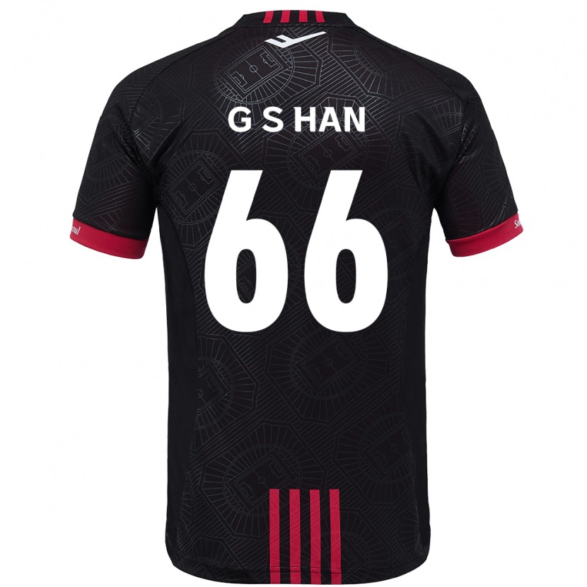 Danxen Hombre Camiseta Seung-Gyu Han #66 Blanco Negro 1ª Equipación 2025/26 La Camisa