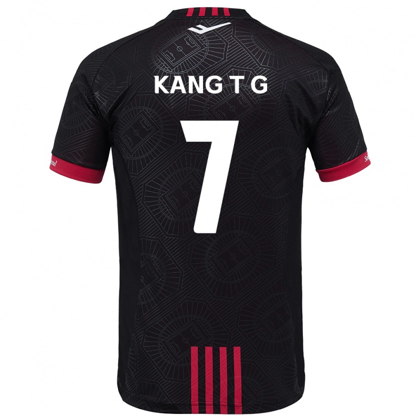 Danxen Hombre Camiseta Kang Tae-Gyeong #7 Blanco Negro 1ª Equipación 2025/26 La Camisa